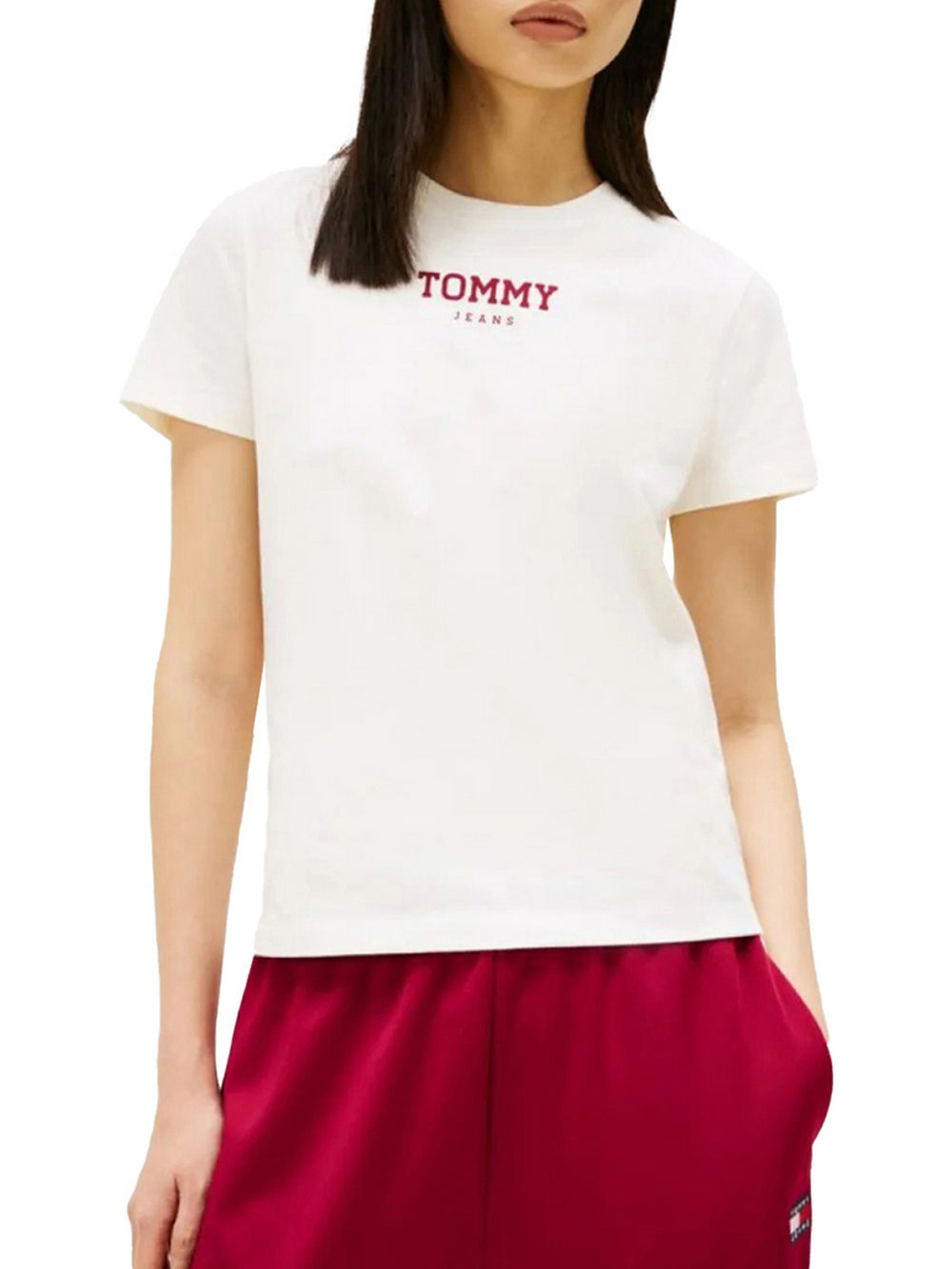 Tommy Jeans T-Shirt Tommy Hilfiger Essential Logo - Ecru