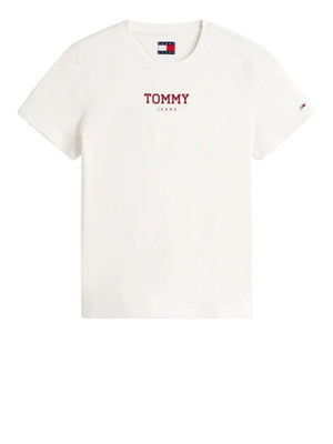 Tommy Jeans T-Shirt Tommy Hilfiger Essential Logo - Ecru