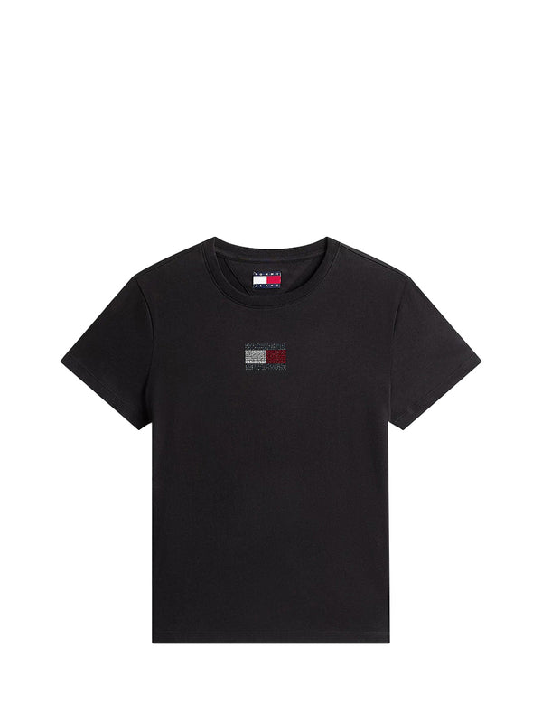 TOMMY JEANS 2USCITA Tommy Hilfiger Tjw Regular Party Flag Nero