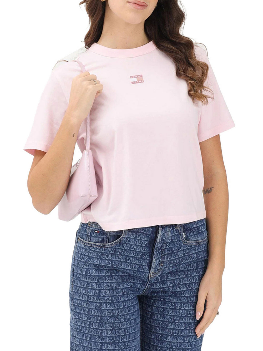 Tommy Jeans T-Shirt Tommy Hilfiger Boxy Fit - Rosa