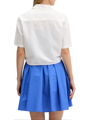 TOMMY JEANS 2USCITA Camicia Tommy Jeans Tjw Tie Front Linen - Bianco
