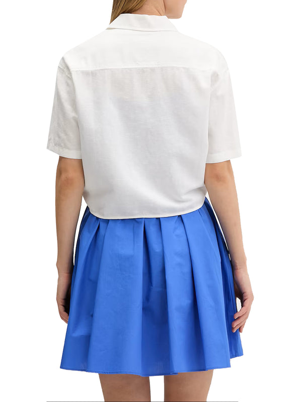 TOMMY JEANS 2USCITA Camicia Tommy Jeans Tjw Tie Front Linen - Bianco
