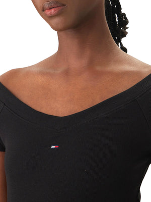 TOMMY JEANS 2USCITA Blusa Tommy Jeans Slim Fit Off Shoulde - Nero