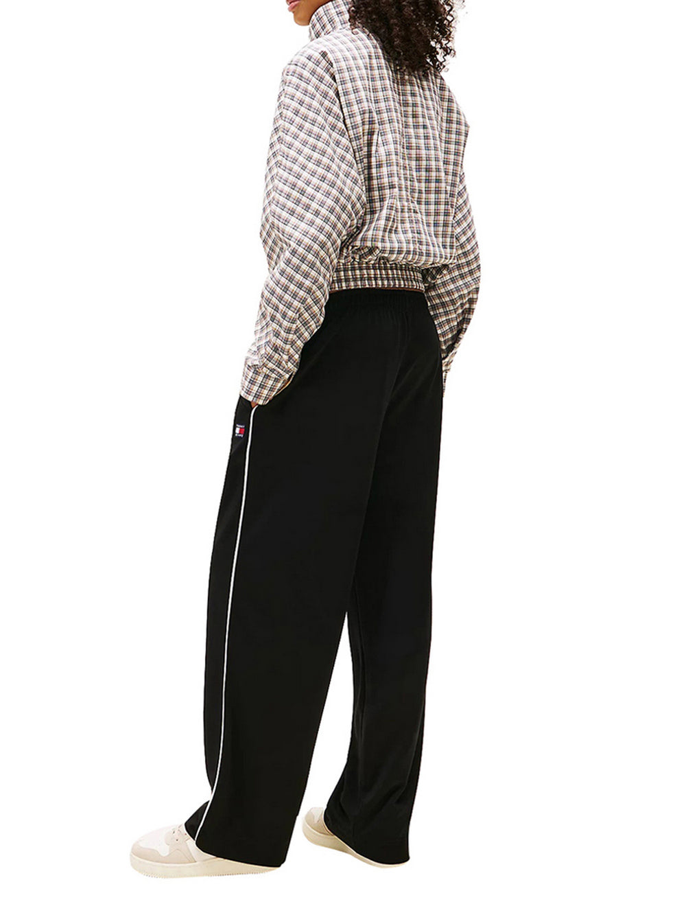 Tommy Jeans Pantatuta Tommy Hilfiger Relaxed Fit In Maglia Con Distintivo - Nero