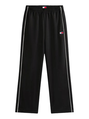 Tommy Jeans Pantatuta Tommy Hilfiger Relaxed Fit In Maglia Con Distintivo - Nero