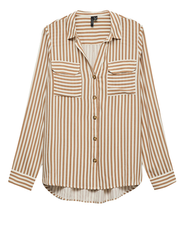 VERO MODA STC Camicia Vero Moda Vmbumpy - Bianco/Beige