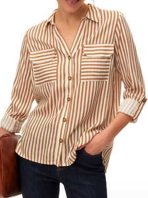 VERO MODA STC Camicia Vero Moda Vmbumpy - Bianco/Beige