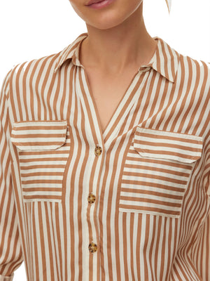 VERO MODA STC Camicia Vero Moda Vmbumpy - Bianco/Beige