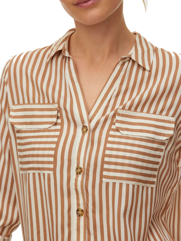 VERO MODA STC Camicia Vero Moda Vmbumpy - Bianco/Beige
