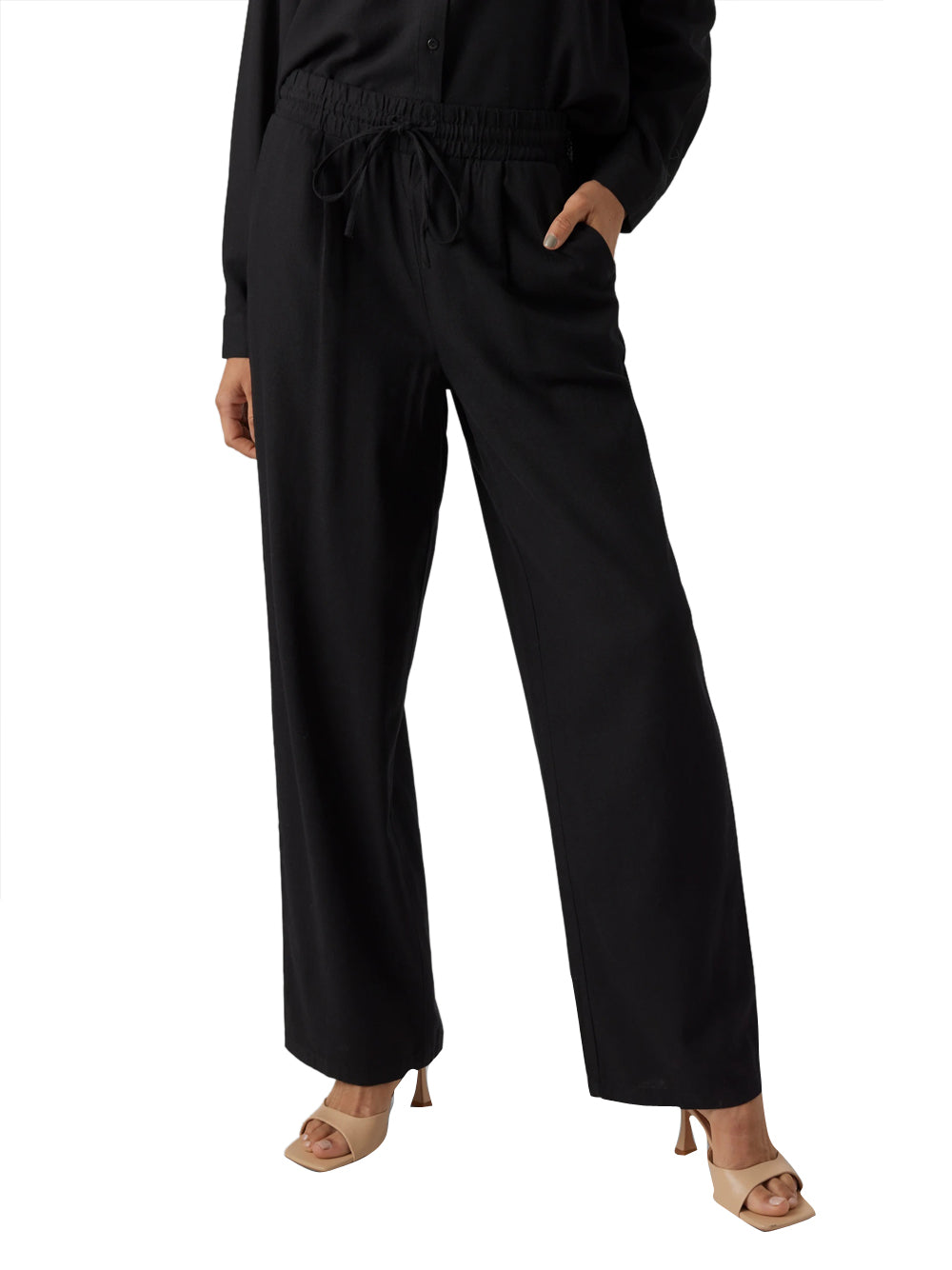 VERO MODA STC Pantalone Vero Moda Vmjesmilo Vita Media - Nero
