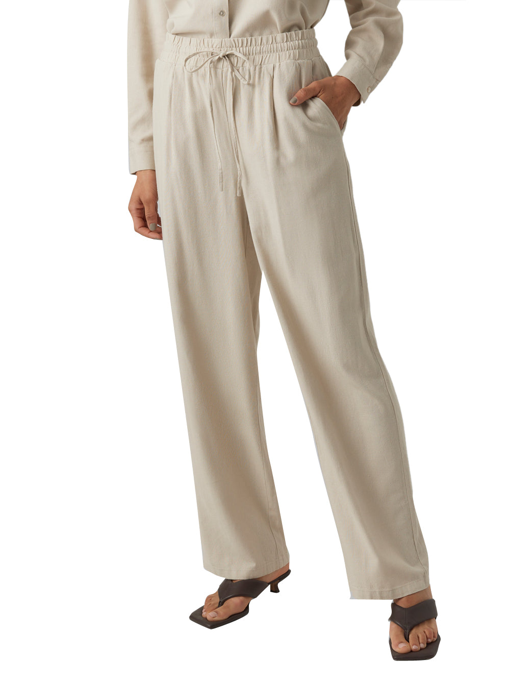 VERO MODA STC Pantalone Vero Moda Vmjesmilo - Argento