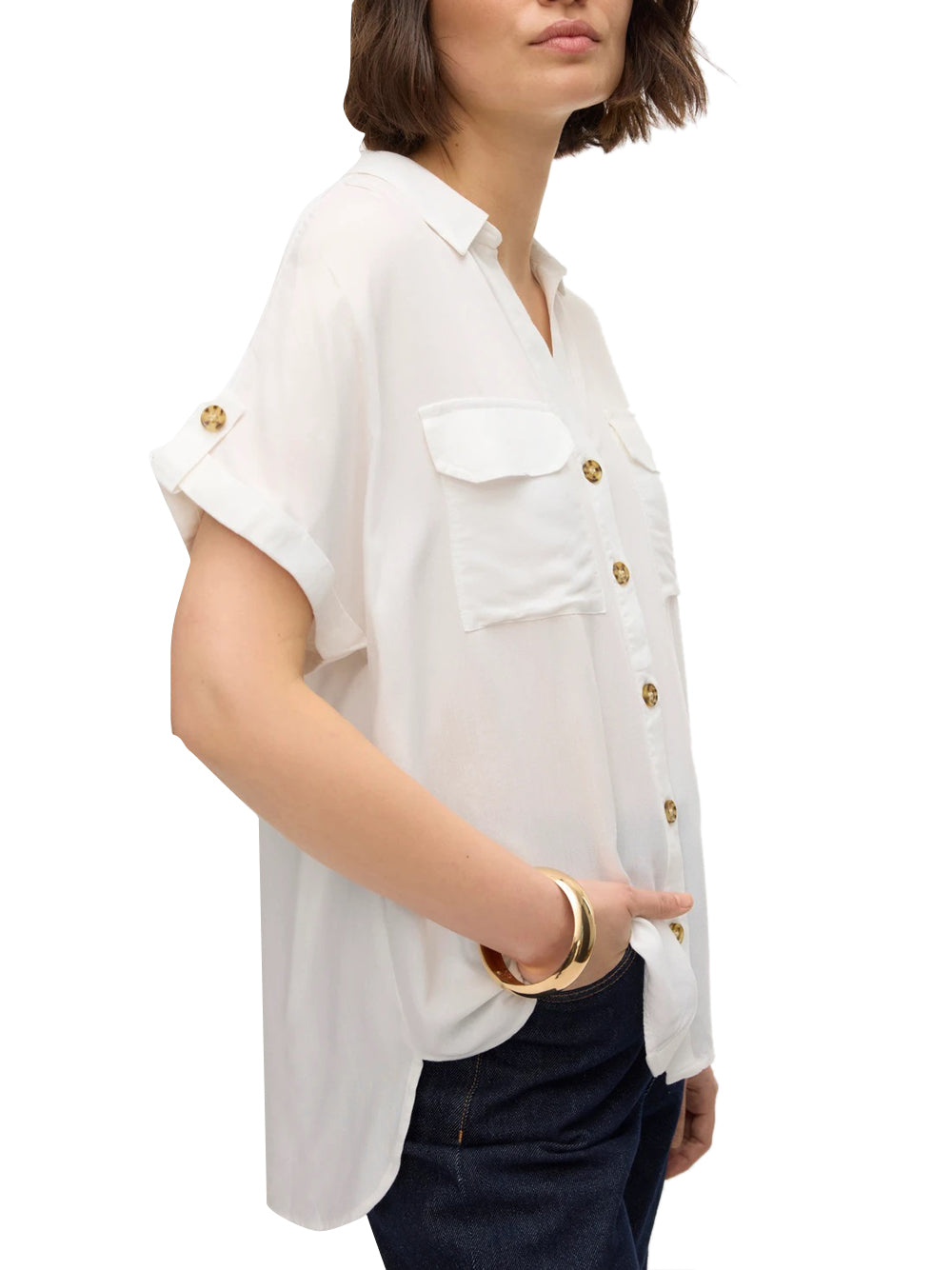 VERO MODA STC Camicia Vero Moda Vmbumpy - Bianco