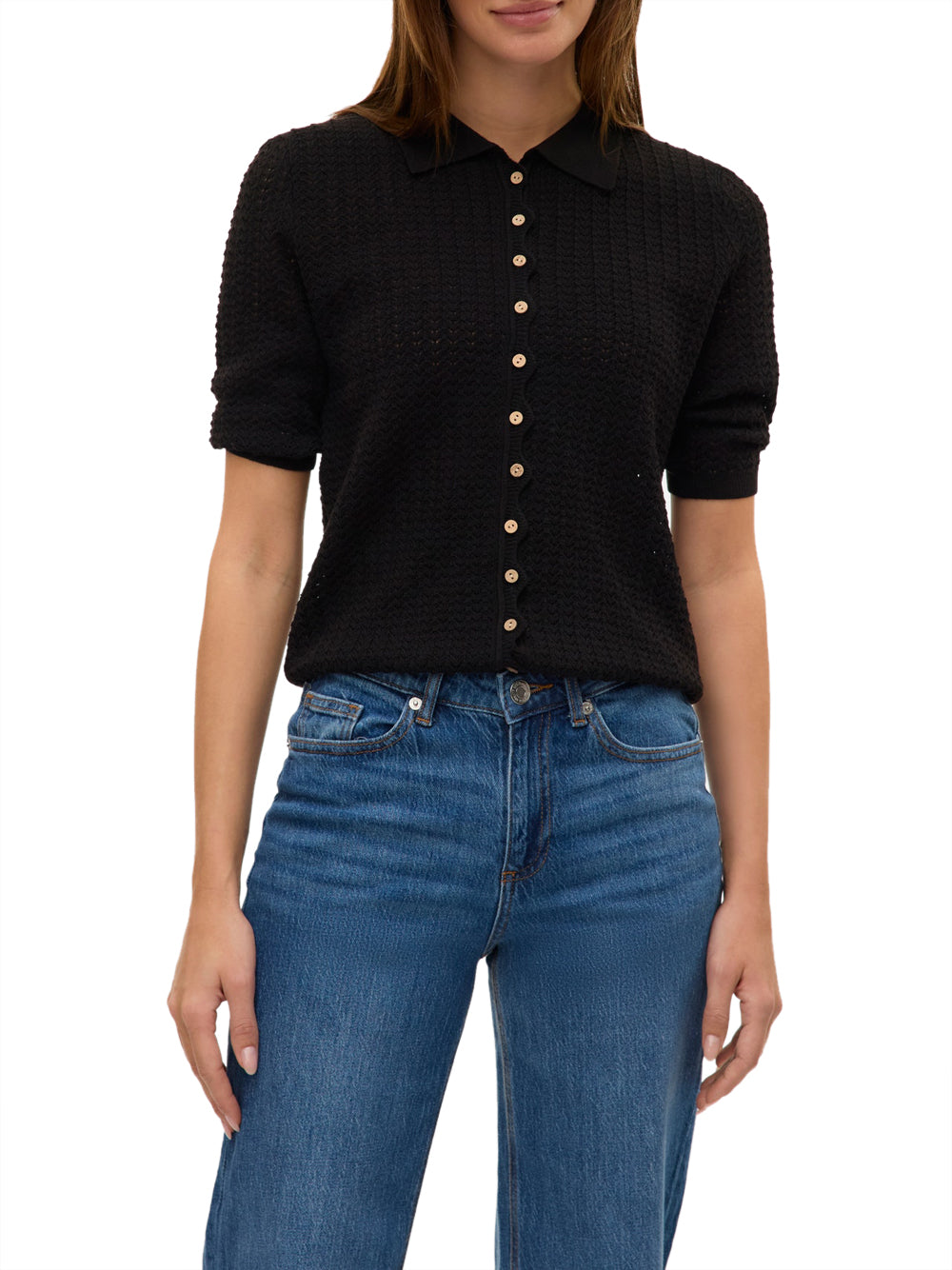 VERO MODA STC Cardigan Vero Moda Awpanama - Nero