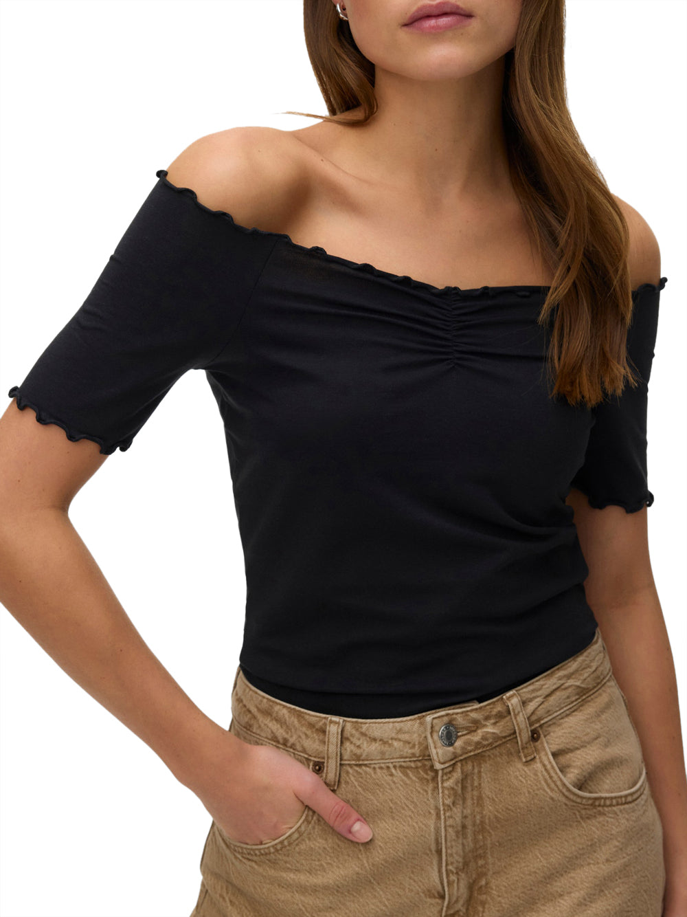 VERO MODA STC Top Vero Moda Awamyra - Nero