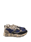 VOILE' BLANCHE Sneakers Voilé Blanche Club 01 - Blu/Grigio