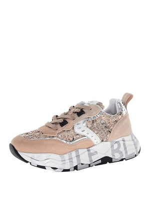 Voilé Blanche Sneakers Voilé Blanche Club 105 Mesh - Rosa/Argento