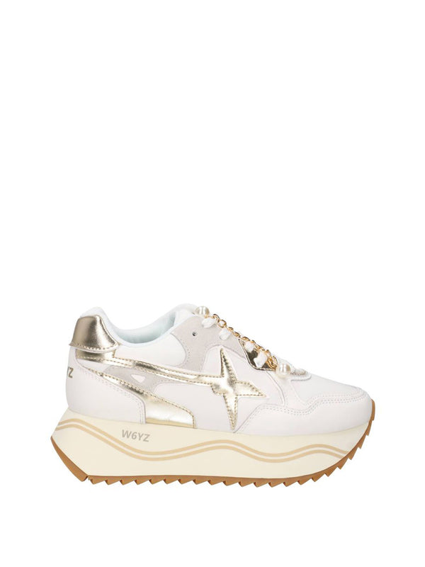 W6YZ Sneakers W6yz Deva - Bianco Arancio
