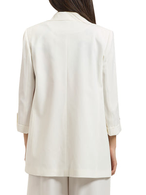 YES ZEE Blazer Yes Zee Con Manica A 3/4 - Bianco