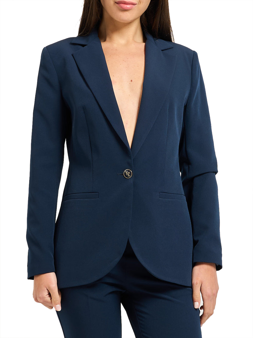 YES ZEE Blazer Monopetto Yes Zee - Blu