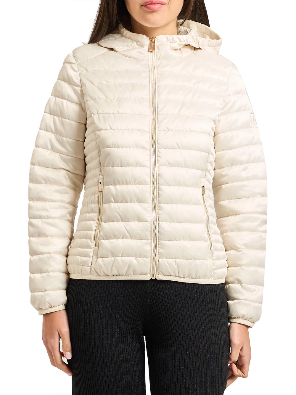 YES ZEE Giubbino Trapuntato Con Cappuccio Yes Zee - Beige