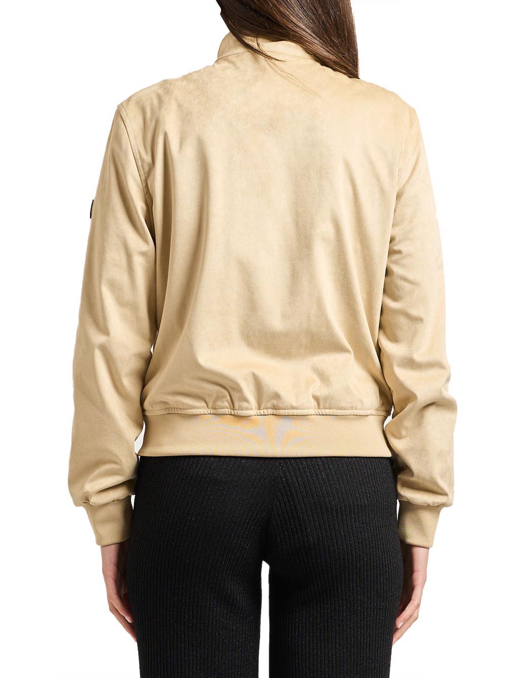 YES ZEE Bomber In Tessuto Soft Touch Yes Zee - Beige