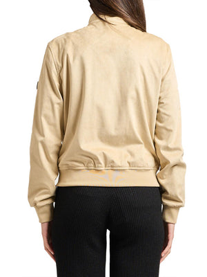 YES ZEE Bomber In Tessuto Soft Touch Yes Zee - Beige