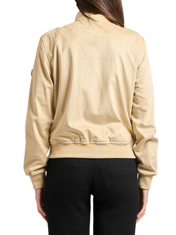 YES ZEE Bomber In Tessuto Soft Touch Yes Zee - Beige