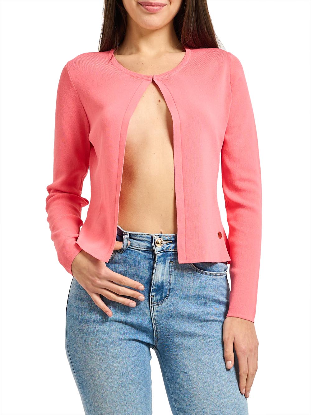 YES ZEE Cardigan Yes Zee - Corallo