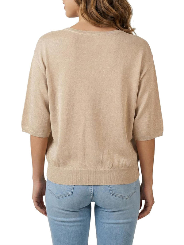 YES ZEE Maglia Manica Ampia Yes Zee - Beige