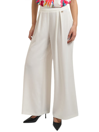 YES ZEE Pantalone a Palazzo Yes Zee - Gesso