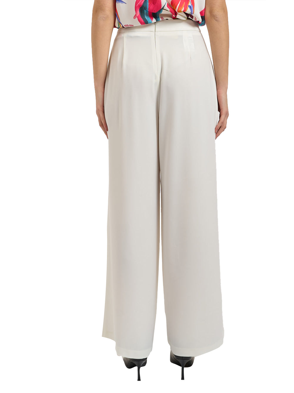 YES ZEE Pantalone a Palazzo Yes Zee - Gesso