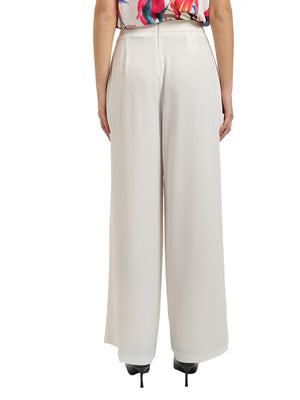 YES ZEE Pantalone a Palazzo Yes Zee - Gesso