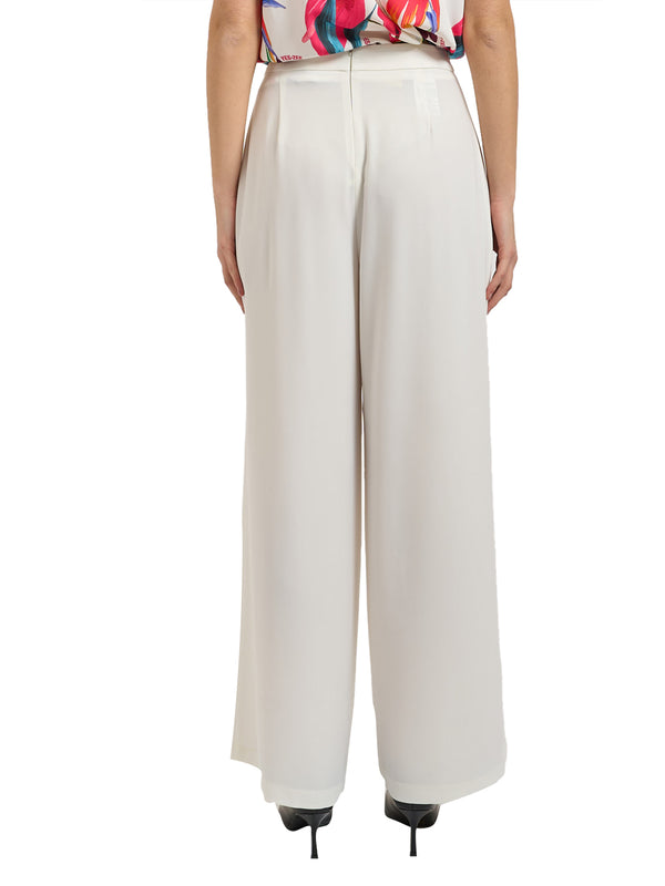 YES ZEE Pantalone a Palazzo Yes Zee - Gesso