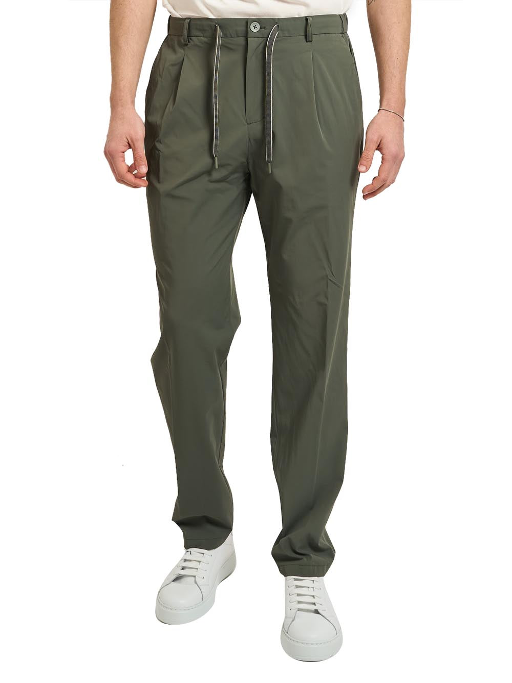 YES ZEE Pantalone Con Coulisse Elastico Fianchi Yes Zee - Verde