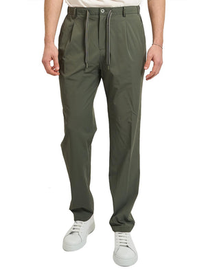 YES ZEE Pantalone Con Coulisse Elastico Fianchi Yes Zee - Verde