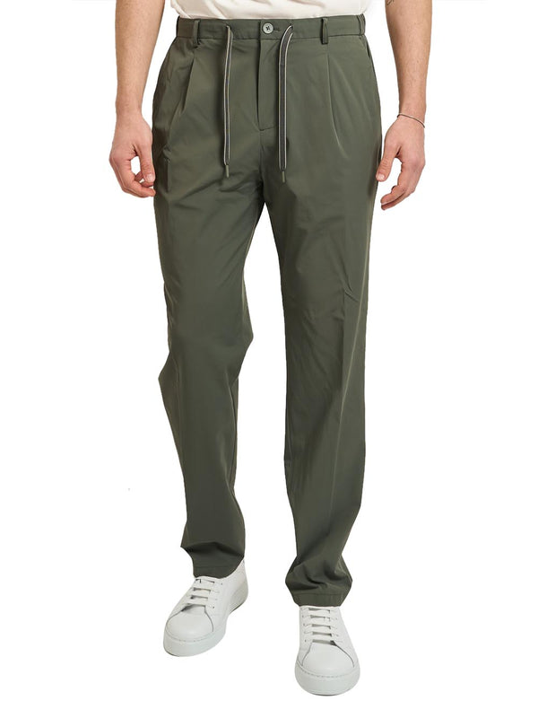 YES ZEE Pantalone Con Coulisse Elastico Fianchi Yes Zee - Verde