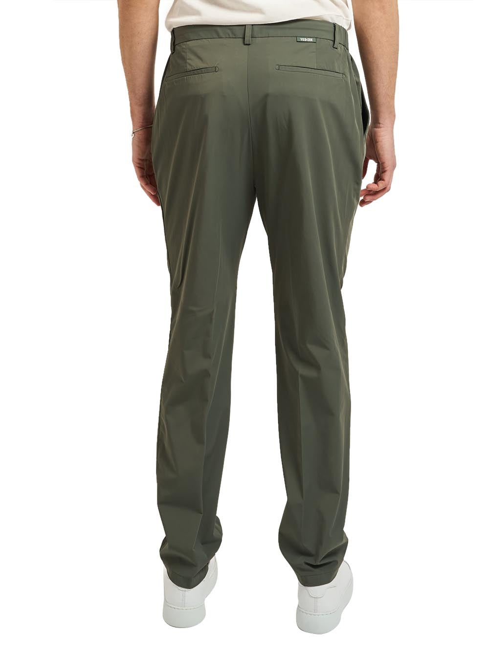YES ZEE Pantalone Con Coulisse Elastico Fianchi Yes Zee - Verde