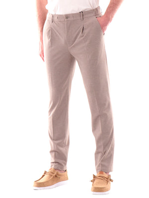 YES ZEE Pantalone Con Coulisse Elastico Fianchi Yes Zee - Tortora