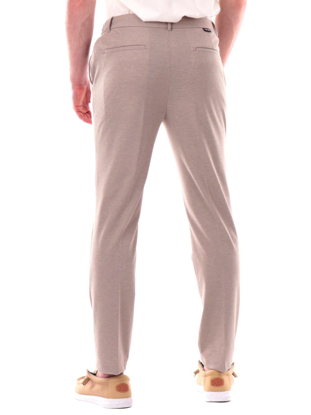 YES ZEE Pantalone Con Coulisse Elastico Fianchi Yes Zee - Tortora