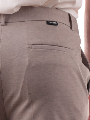 YES ZEE Pantalone Con Coulisse Elastico Fianchi Yes Zee - Tortora