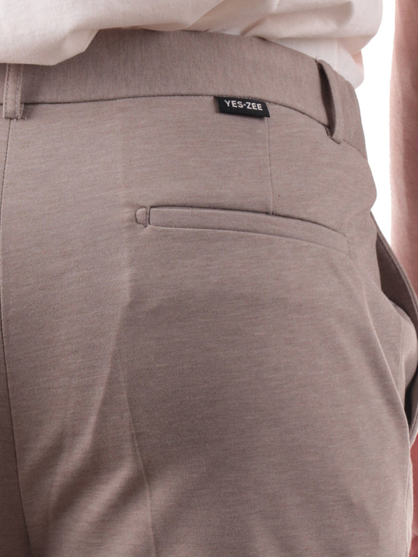 YES ZEE Pantalone Con Coulisse Elastico Fianchi Yes Zee - Tortora