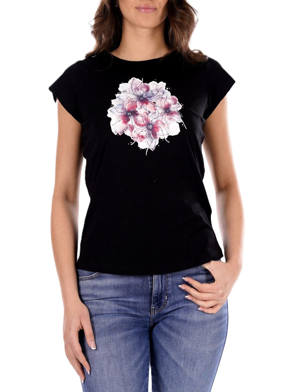 YES ZEE T-Shirt Yes Zee Stampa Frontale - Nero
