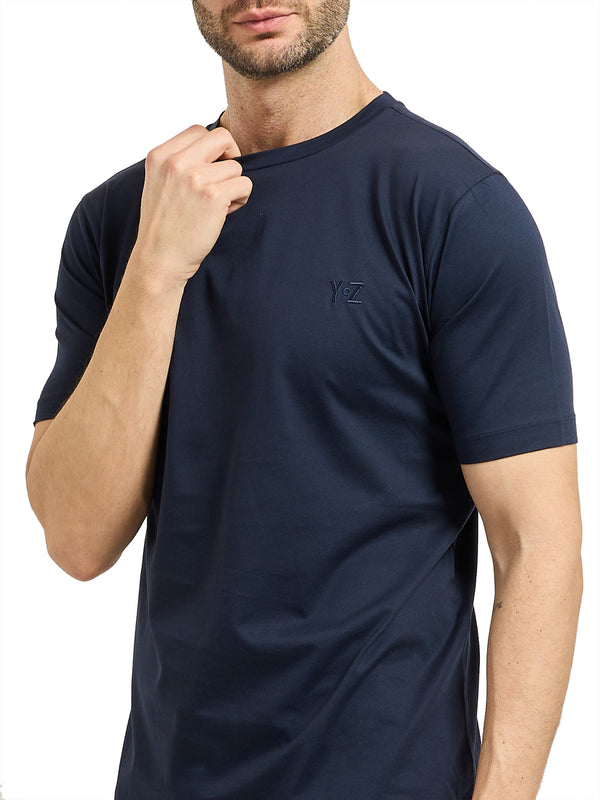 YES ZEE T-shirt Girocollo Yes Zee - Blu