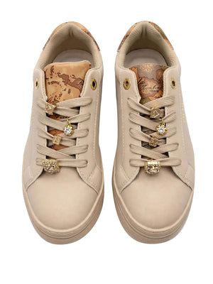 Alviero Martini Sneakers Con Charm Prima Classe - Beige