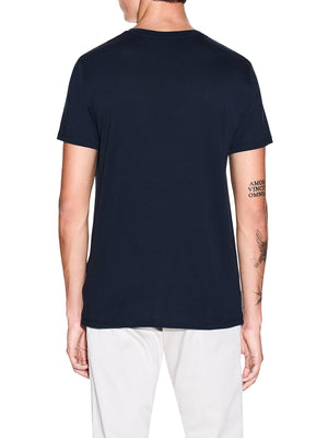 ARMANI EXCHANGE Armani Exchange T-Shirt In Tinta Unita - Navy