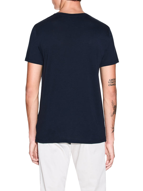 ARMANI EXCHANGE Armani Exchange T-Shirt In Tinta Unita - Navy