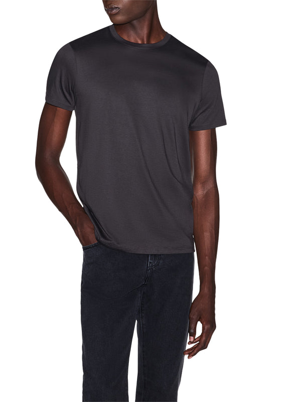 ARMANI EXCHANGE T-shirt Armani Exchange slim fit in jersey di cotone Pima Grigio