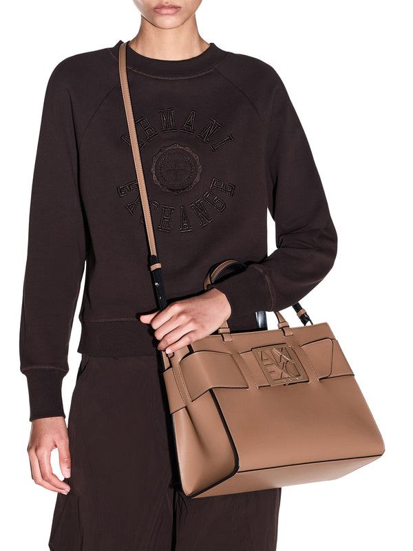 ARMANI EXCHANGE Borsa Shopper Armani Exchange Marrone