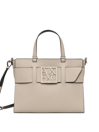 ARMANI EXCHANGE Borsa Shopper Armani Exchange Sabbia