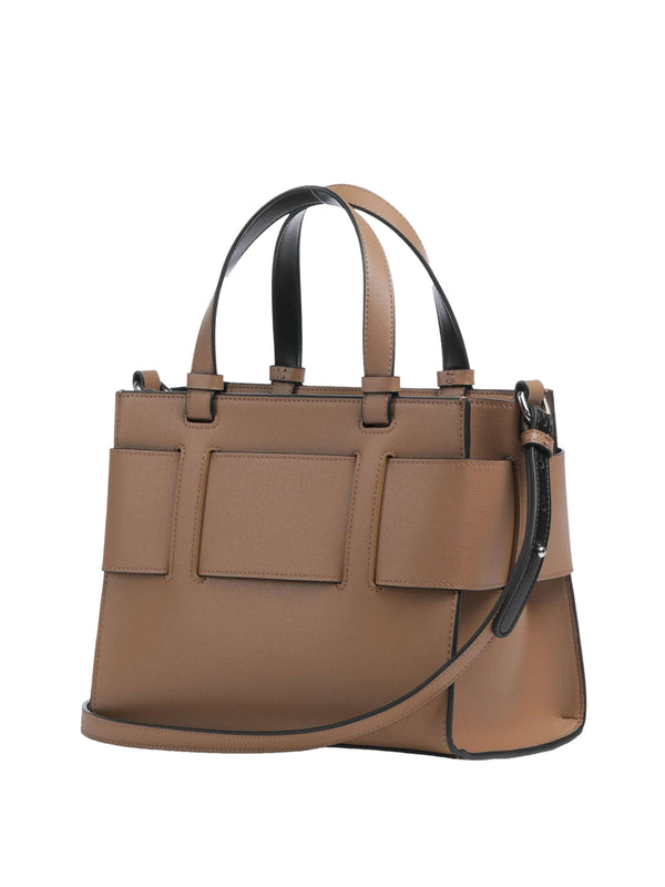 ARMANI EXCHANGE Borsa Shopper Armani Exchange Logo Frontale Marrone